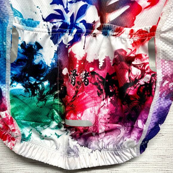 CHUANG DI Womens Cycling Jersey Front Pockets Non Slip Waist size XS - Picture 10 of 15